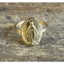 Bague or 18KT vierge miraculeuse (grand modèle) 