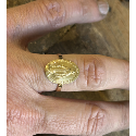 Bague or 18KT vierge miraculeuse (grand modèle) 